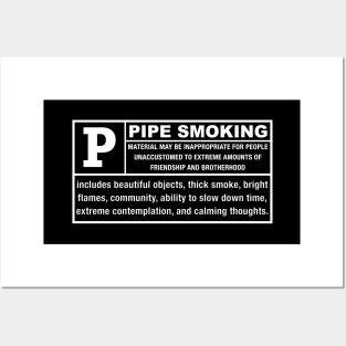 Pipe Smoking Warning Label Posters and Art